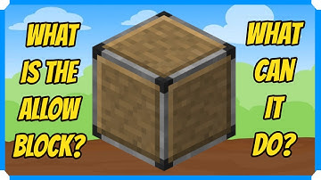 What is the Allow Block & What Can It? [Minecraft Bedrock Edition]