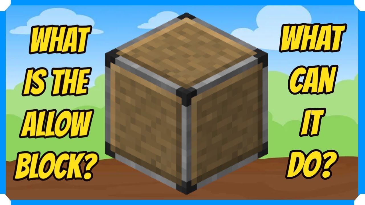 What Is The Allow Block & What Can It Do? Minecraft Bedrock (MCPE/Xbox