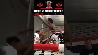 Female vs Male Bareknuckle brawl 😤 #bareknucklefighter #squabble #knockout #shorts