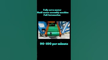 full servo motor shelf caster assembly machine #casterassemblymachine #casterpackingmachine #machine