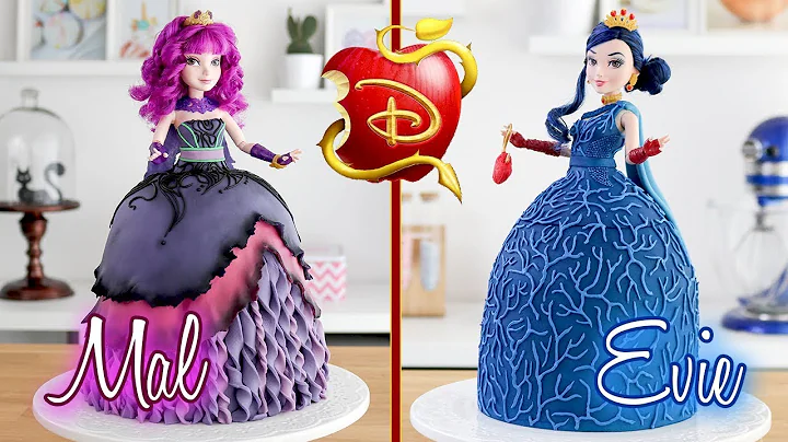 DESCENDANTS 2  Evie & Mal Doll Cakes  Tan Dulce