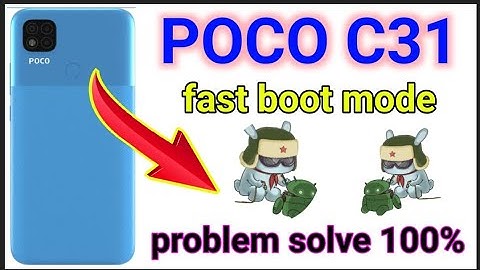 poco c31 fastboot mode problem solve / how to solve fastboot mode problem poco c31