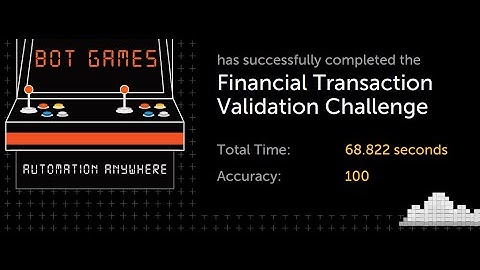 [RPA] Bot Games Season 3: Financial Transaction Validation | Automation Anywhere