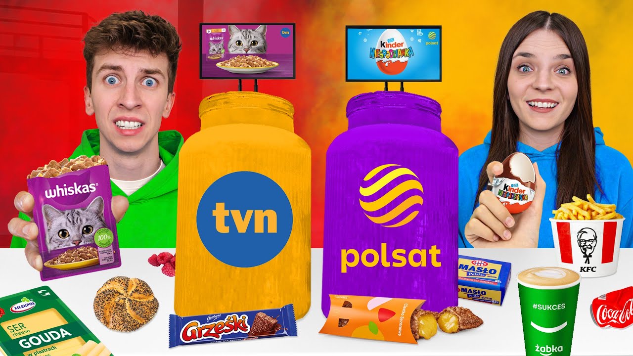 KTO SZYBCIEJ ZJE SŁOIK XXL REKLAM z TV WYGRYWA