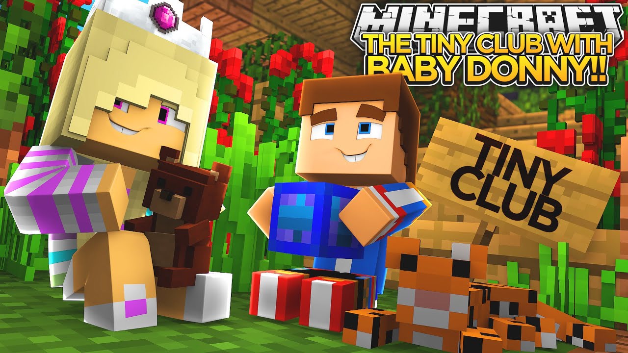 MAGIC TREEHOUSE w/ BABY DONNY!!!- Minecraft - Baby Leah Adventures.
