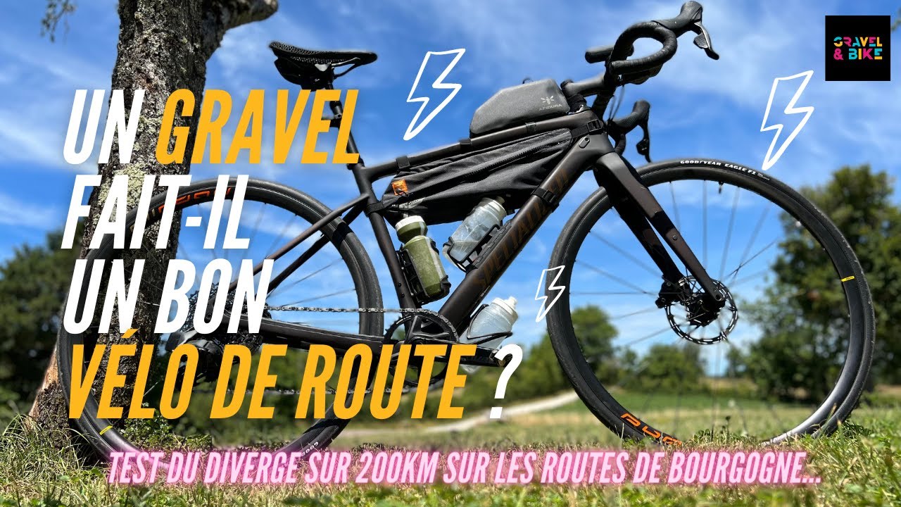 Un Gravel fait-il un Bon Vélo de Route ? Test du Diverge sur 200km sur les  Routes de Bourgogne 👍 