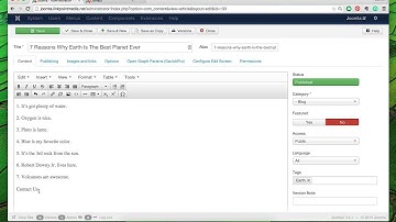 Adding a Link in Joomla
