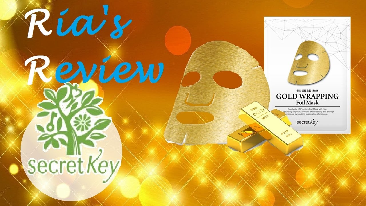 Review Gold Foil Mask l Secret Key YouTube