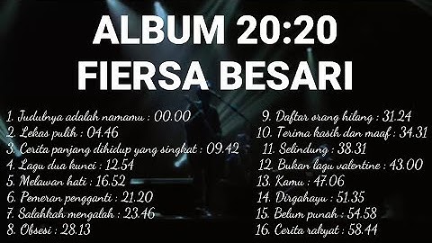 Lagu Terbaru Fiersa Besari | Full Album 20:20 / 2020