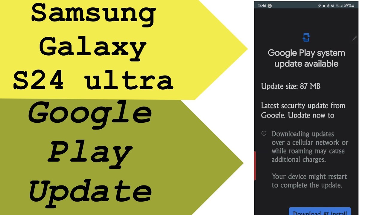 Samsung s24 ultra How to Update Google Play System electronics and ...