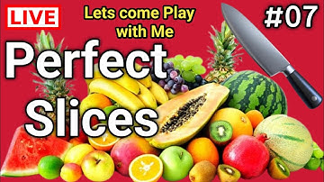 Perfect Slices🍎🔪Part - 07 Cutting Gameplay|Satisfying Slicing Action|Fast Fruits Cut|Knife Cut Game