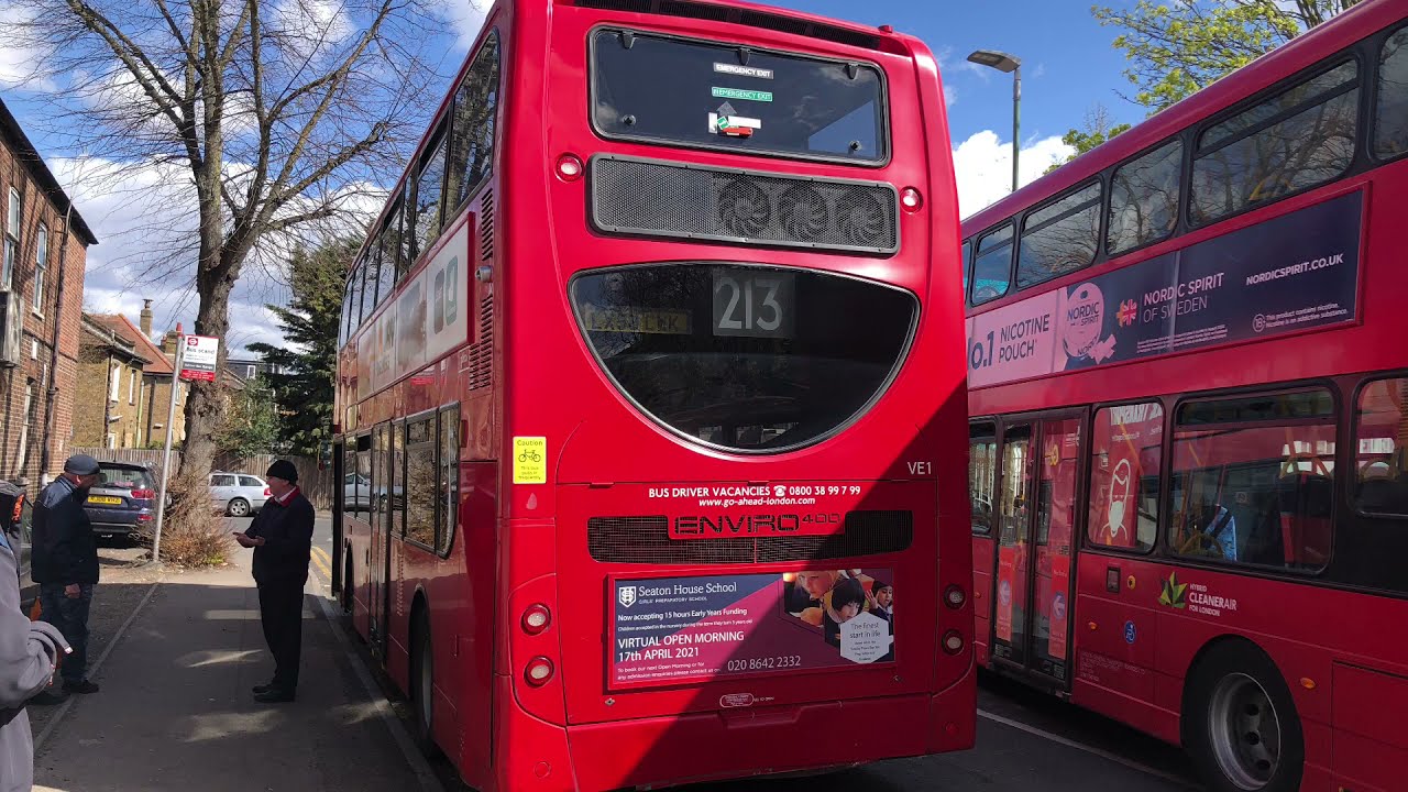 Journey on Go Ahead London Enviro 400 (B9TL Chassis) VE1 LX58CWK on Route 213