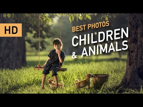 Лучшие 35 детские фотографии по теме: Дети и Животные