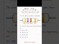 Semiconductors Only NEET toppers can decode this resistor. NEET JEE Class 11th & 12th physics