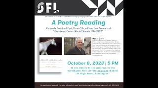 A Poetry Reading With Nationally Acclaimed Poet Henri Cole