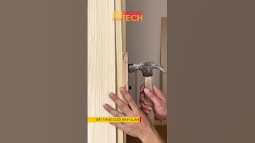 MẸO VẶT CÔNG NGHỆ: Đóng gỗ vào tường không để lại dấu đinh  #congnghe #nowtech