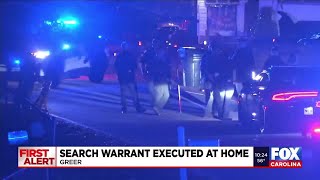 Search warrant executed at home in Greer: Officials