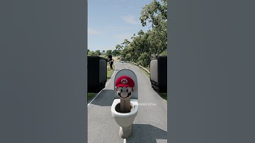 Thumbnail of Skibidi Toilets & Speakerman Bollard TV Trap Crush – BeamNG.drive