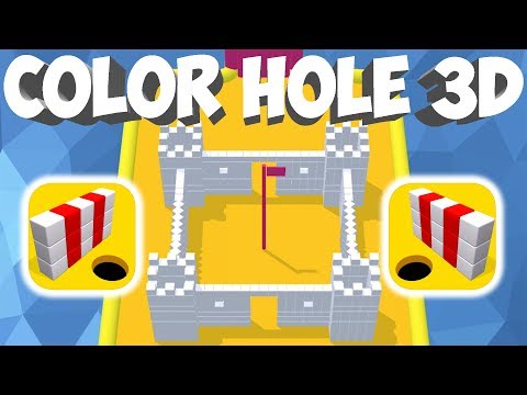 Color Hole 3D - Gameplay - First Levels 1 - 20 (iOS - Android)