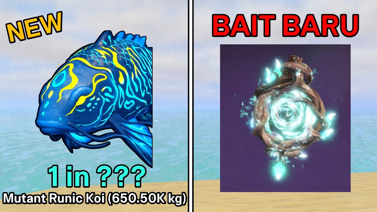 Inca Fish Runes CARA MANCING IKAN SECRET MUTANT RUNIC KOI DAN DAPAT BAIT BARU DI UPDATE ...