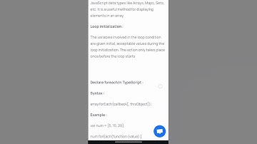 Using Of Foreach Statement In TypeScript