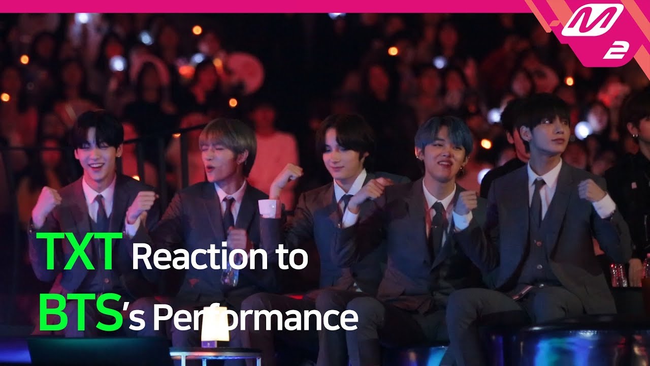 Reaction Cam TXT(투모로우바이투게더) Reaction to BTS(방탄소년단) l 2019MAMA x M2 - YouTub...