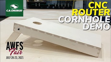 CNC Machining Cornhole Boards - By C.R. Onsrud M-Series