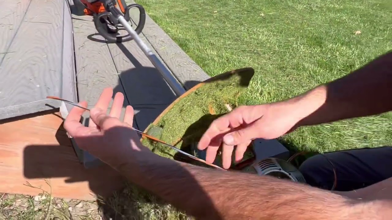 How to Change String on a Stihl Weed Eater Fixcut 31-2 Trimmer Head ...