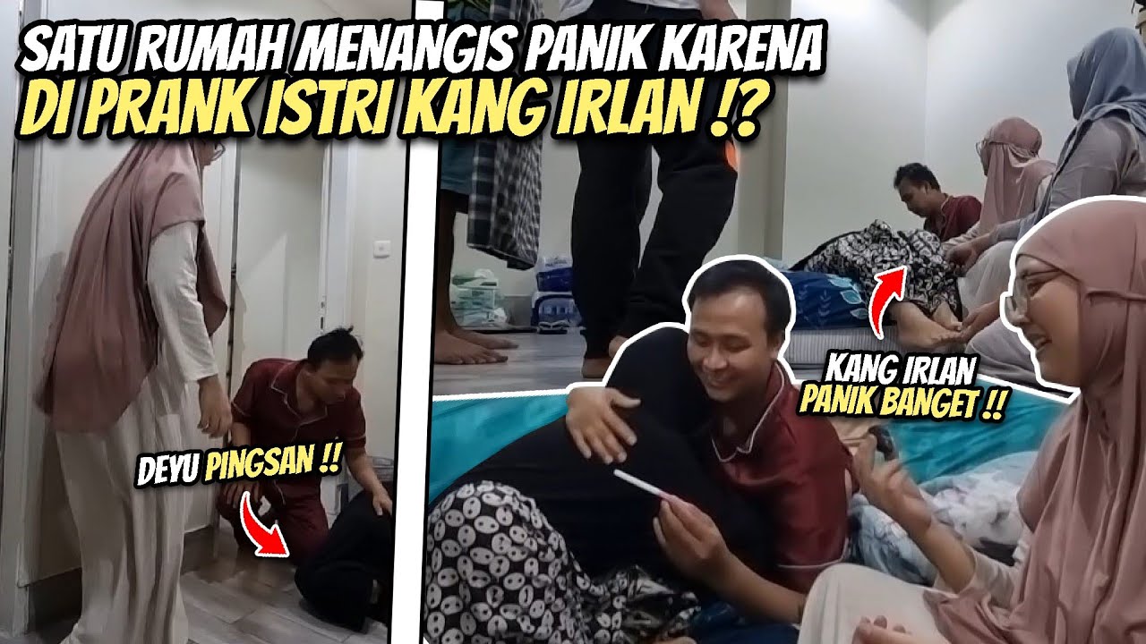 PANIK! DI PRANK ISTRI PINGSAN KETIKA TAU HAMIL