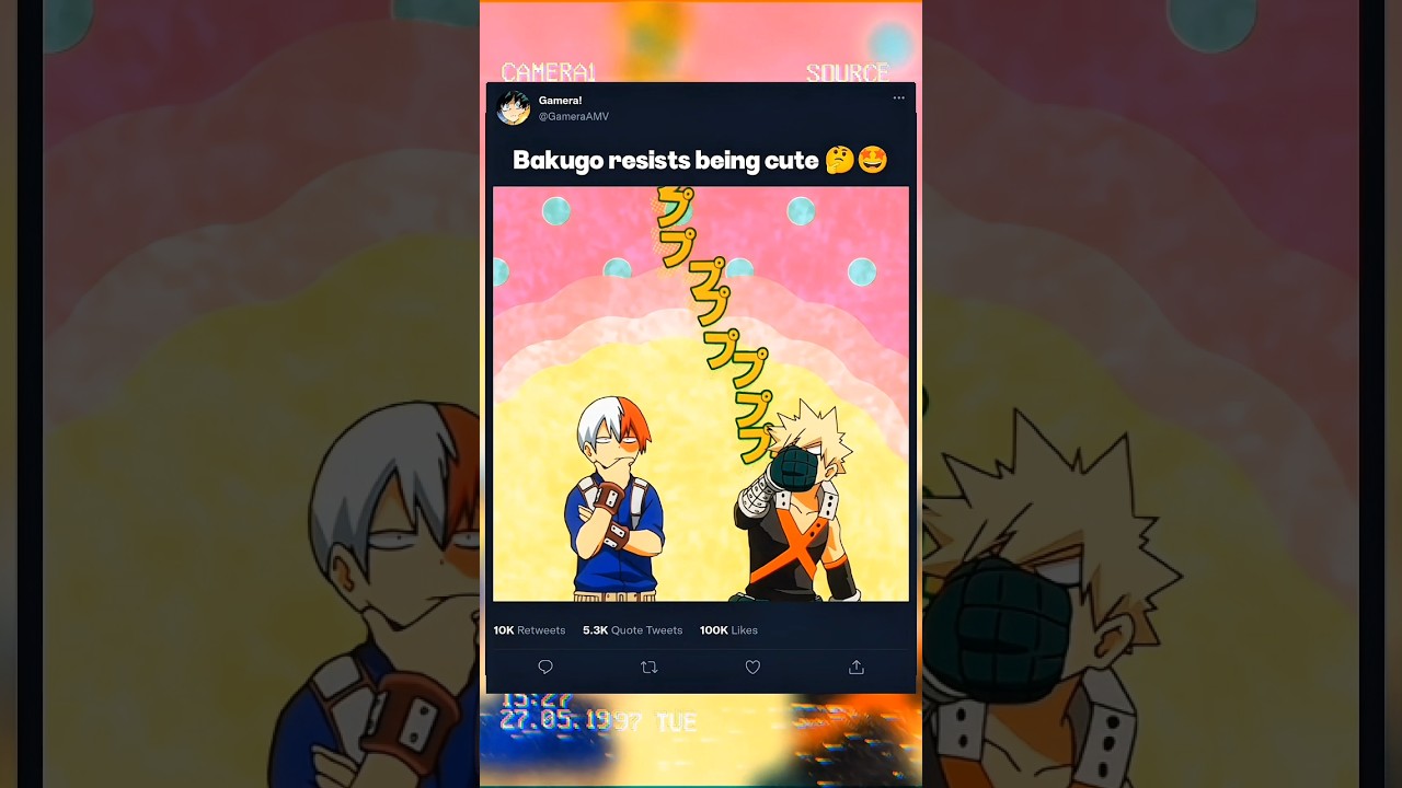 Bakugo resists being cute 🤔🤩 | 
