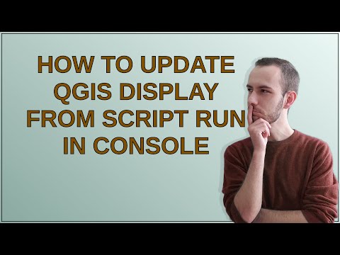 Gis: How to update QGIS display from script run in console