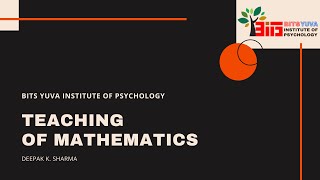 37- Teaching of Mathematics | Quiz | Mathematics Pedagogy | Bits Yuva | by Deepak K. Sharma screenshot 5