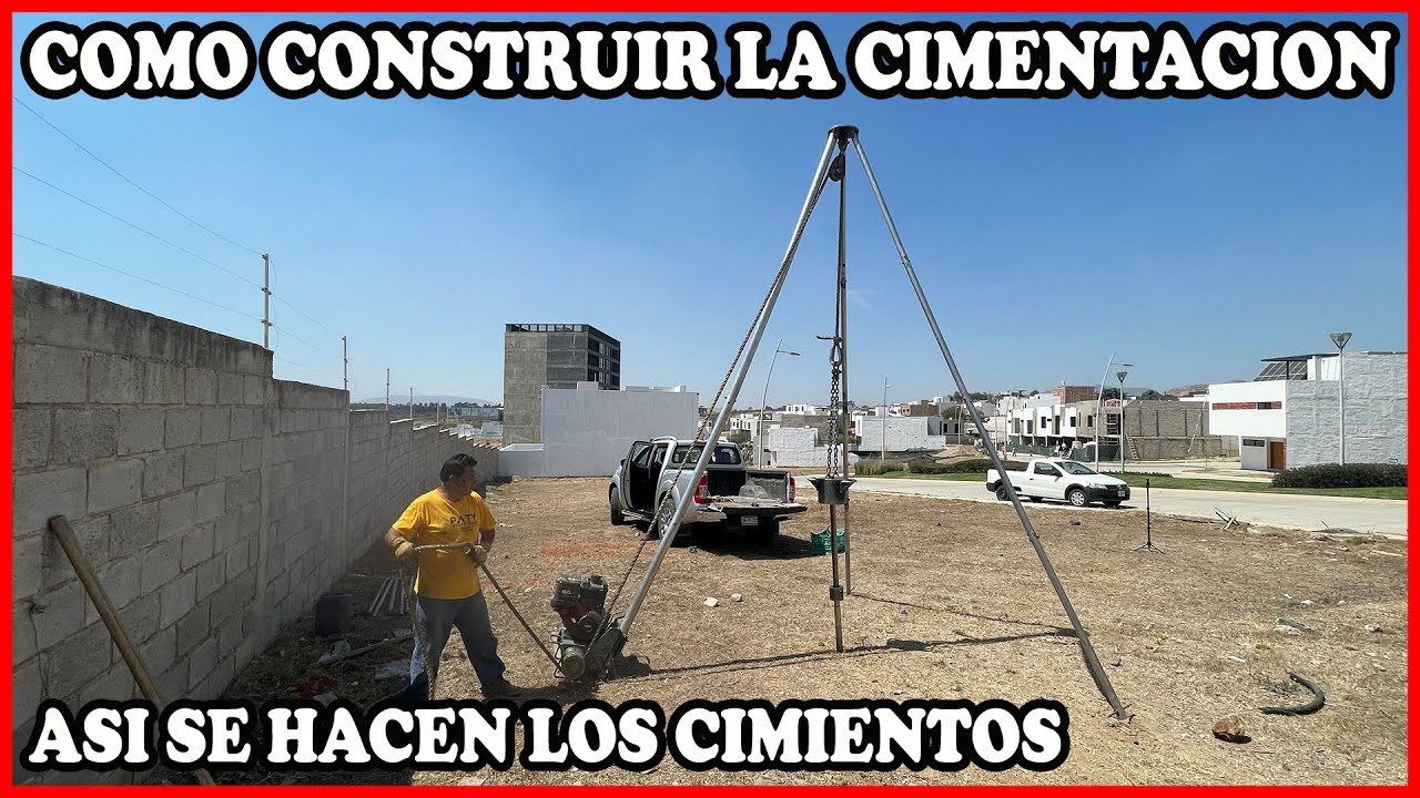 Como Hacer La Cimentación De Una Casa Mecánica De Suelos YouTube