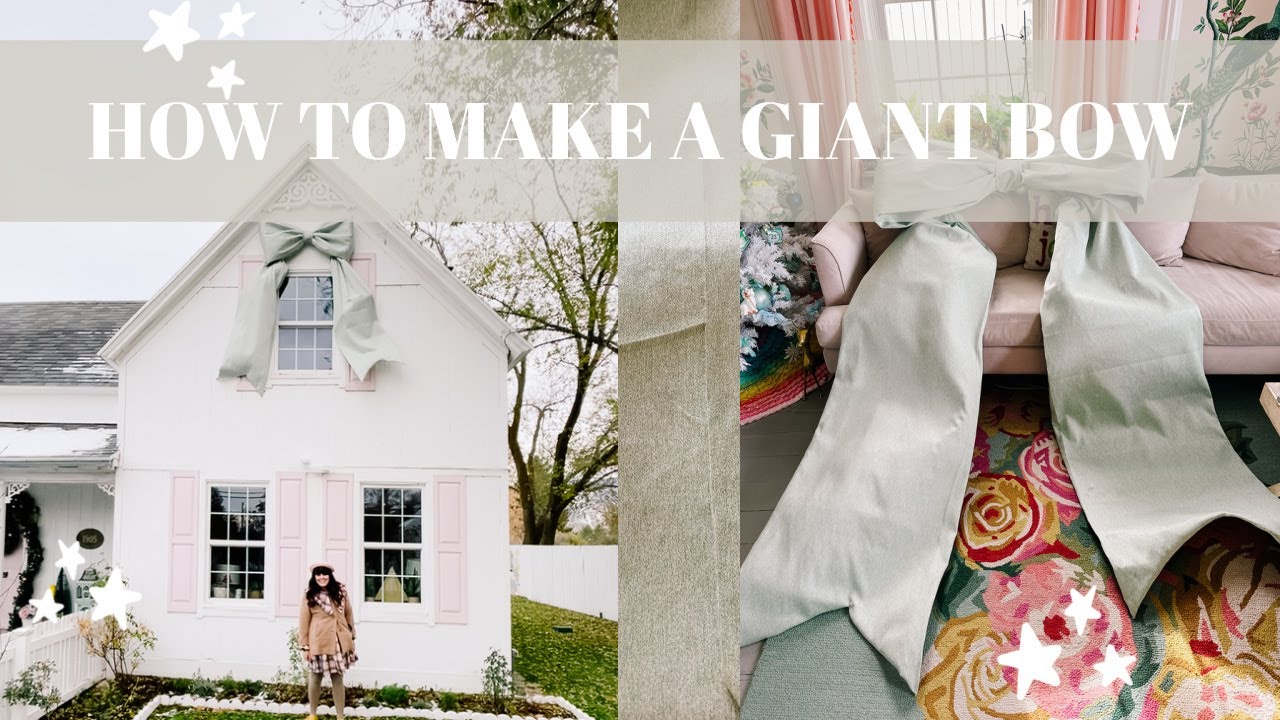 Делаю ОГРОМНЫЙ бант для фасада дома! Он такой милый! 🏡🎀