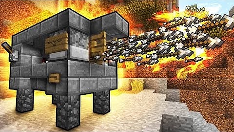 Ultra RAPID-FIRE Machine Gun! - Minecraft Tutorial (FAST & EASY!)