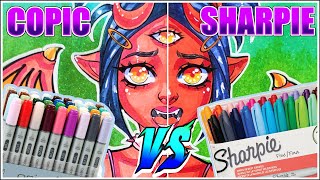 Copic Markers Vs Sharpie Markers | Copic Vs Sharpie | Marker Review