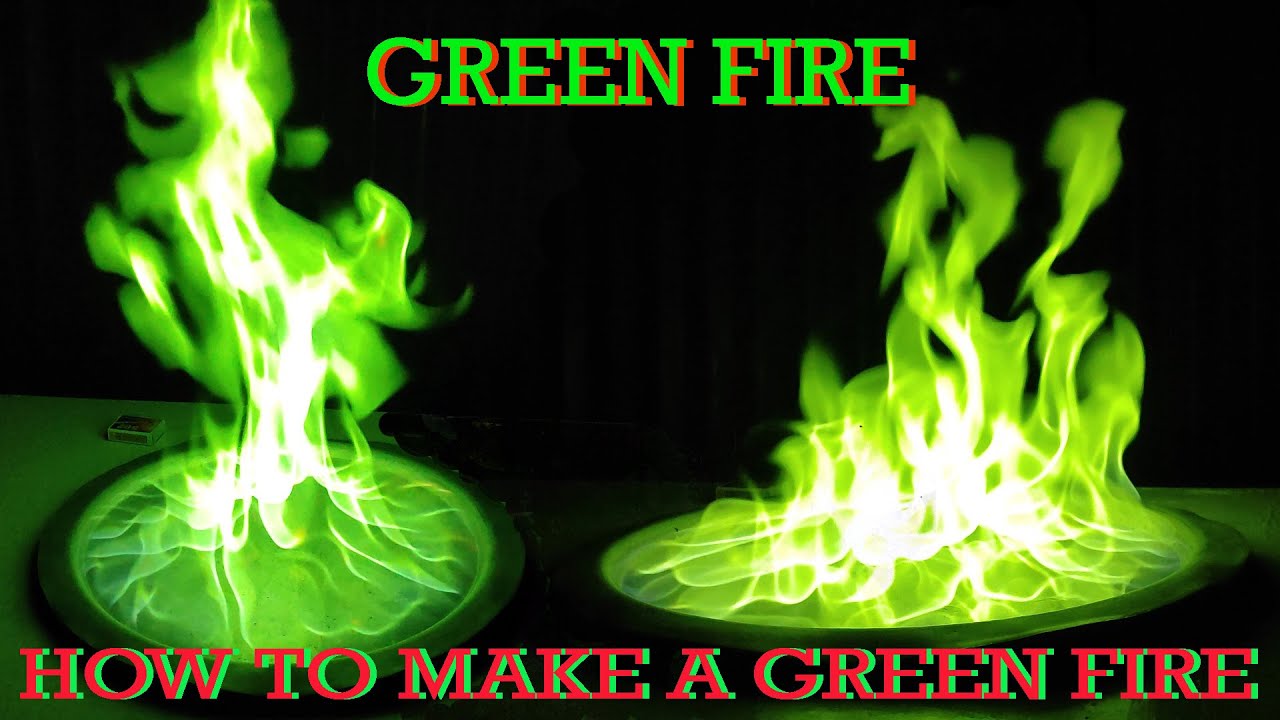 Green Fire || How to Make A Green Fire at Home. - YouTube