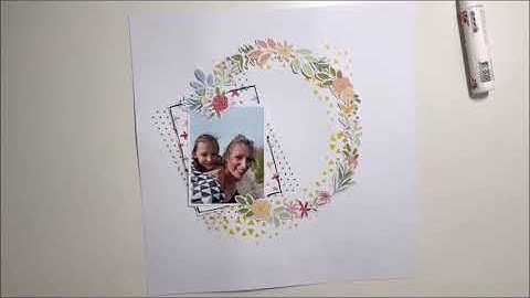 Scrapbook layout| DLS Design Delightful collection| Process video