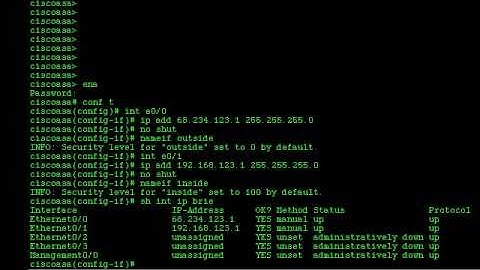 Basic ASA Firewall Configuration