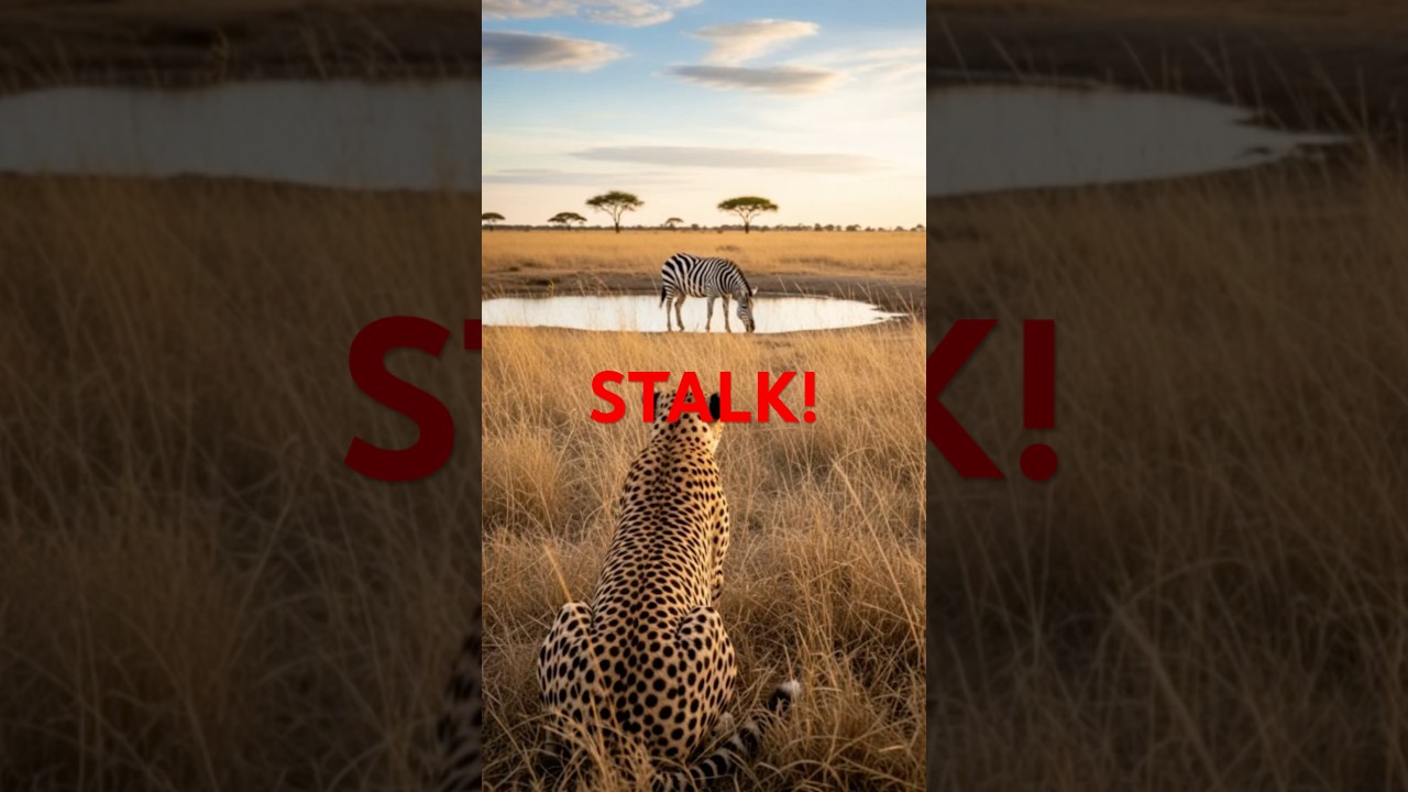 The MOST Intense Hunting Stalk: Cheetah vs Zebra 🦓😱🐆 