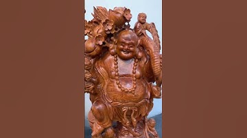 Di lặc ngũ phúc vác cành đào gỗ hương đá liền khối.giá siêu rẻ.Đồ gỗ Phúc Tấn.Lh:0389.88.99.68(zalo)