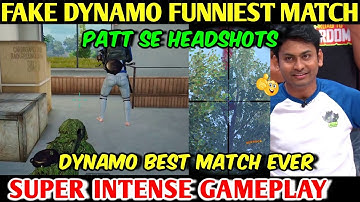FAKE DYNAMO BEST MOST FUNNIEST Match Ever, DYNAMO GAMING As NOOB Player Gameplay PUBG MOBILE