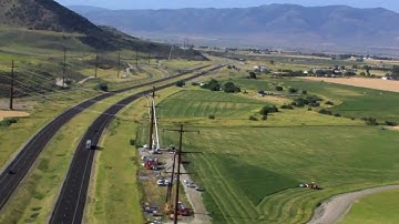 Henkels & McCoy - Helicopter view of 345 kV Transmission Line