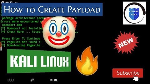 How to create Payload using Kali Linux |2021 Coding Para