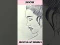 How to draw Side face girl drawing 🎀 #girldrawing #shorts #pencildrawing