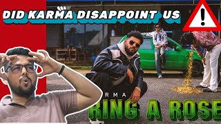 RING A ROSE - KARMA | WMI |  KRISHLAY REACTION |  #RINGAROSE @karma_thelekhak @warnermusicindia