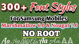 300+ Latest Fonts for New Samsung Mobiles - NO ROOT | Marshmallow And Nougat 7.0 screenshot 4