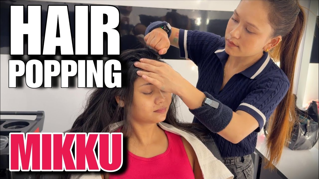 Asmr Hair cracking for Instant stress Releif Head massage therapy by MIKKU BABBER