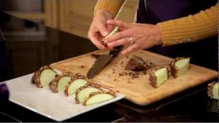 How to cut and serve a Mrs. Prindable's jumbo gourmet caramel apple gift.