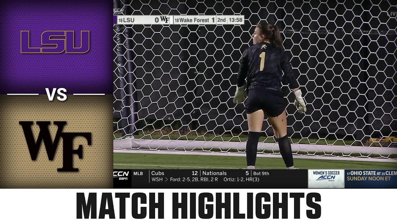 LSU vs. Wake Forest Match Highlights | 2026 ACC Women's Soccer
